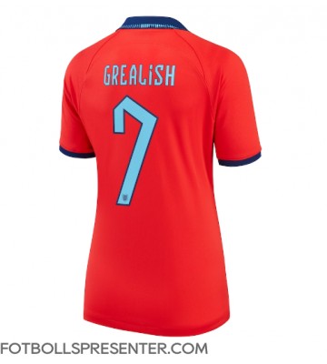 England Jack Grealish #7 Borta Matchtröja Dam VM 2022 Kortärmad